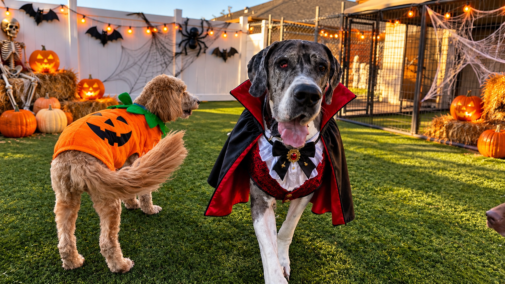 Pets staying at Preppy Pet boarding facility in Melbourne FL